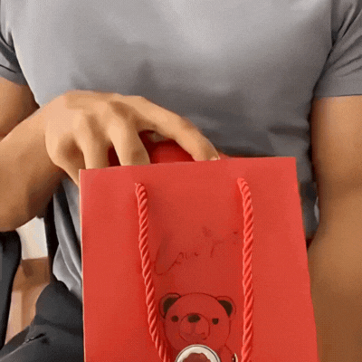 Rotating Rose Teddy Bear Box