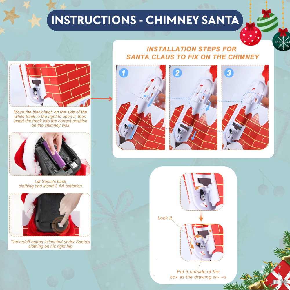 Electric Santa for Christmas Decoration