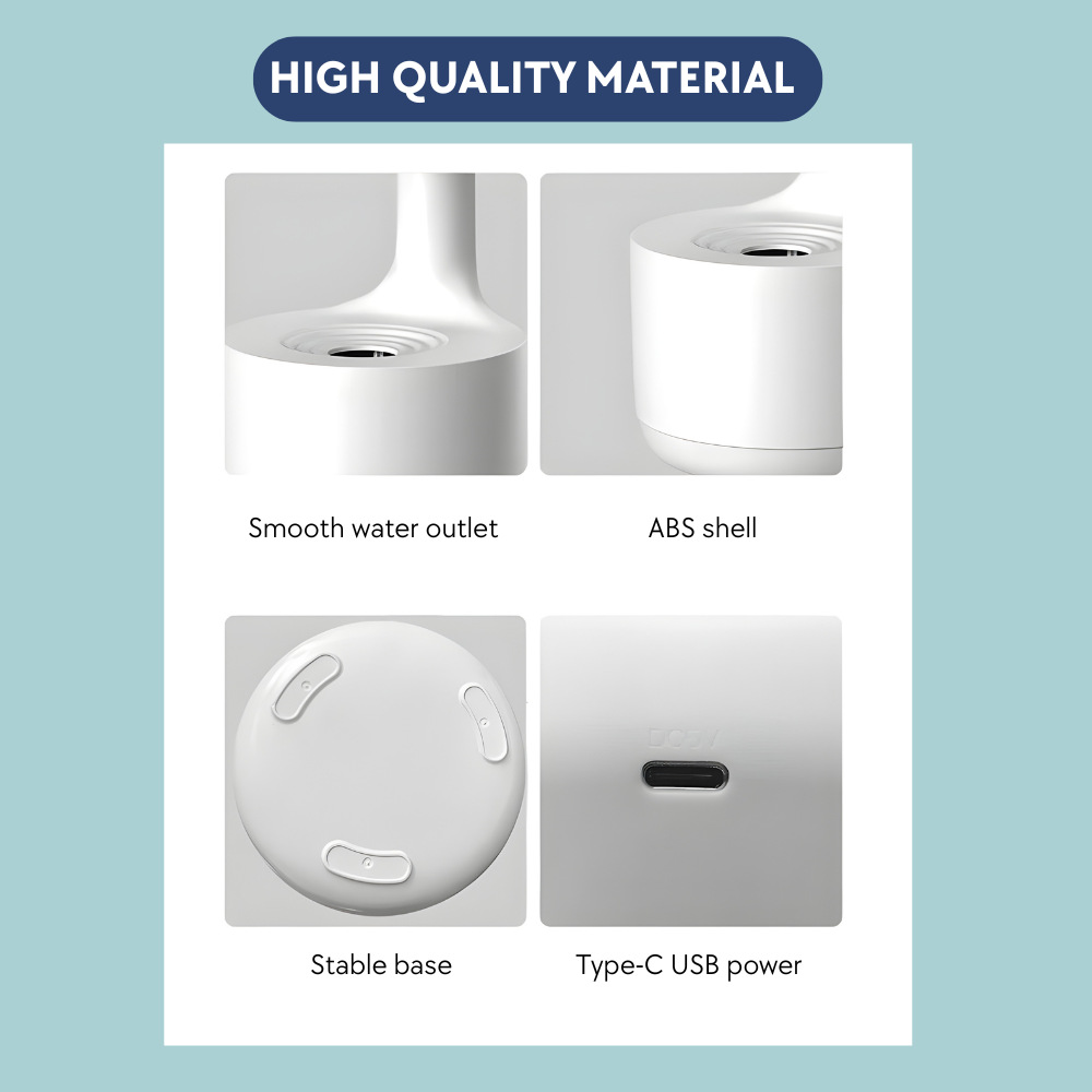 Anti-Gravity Humidifier with LED Clock