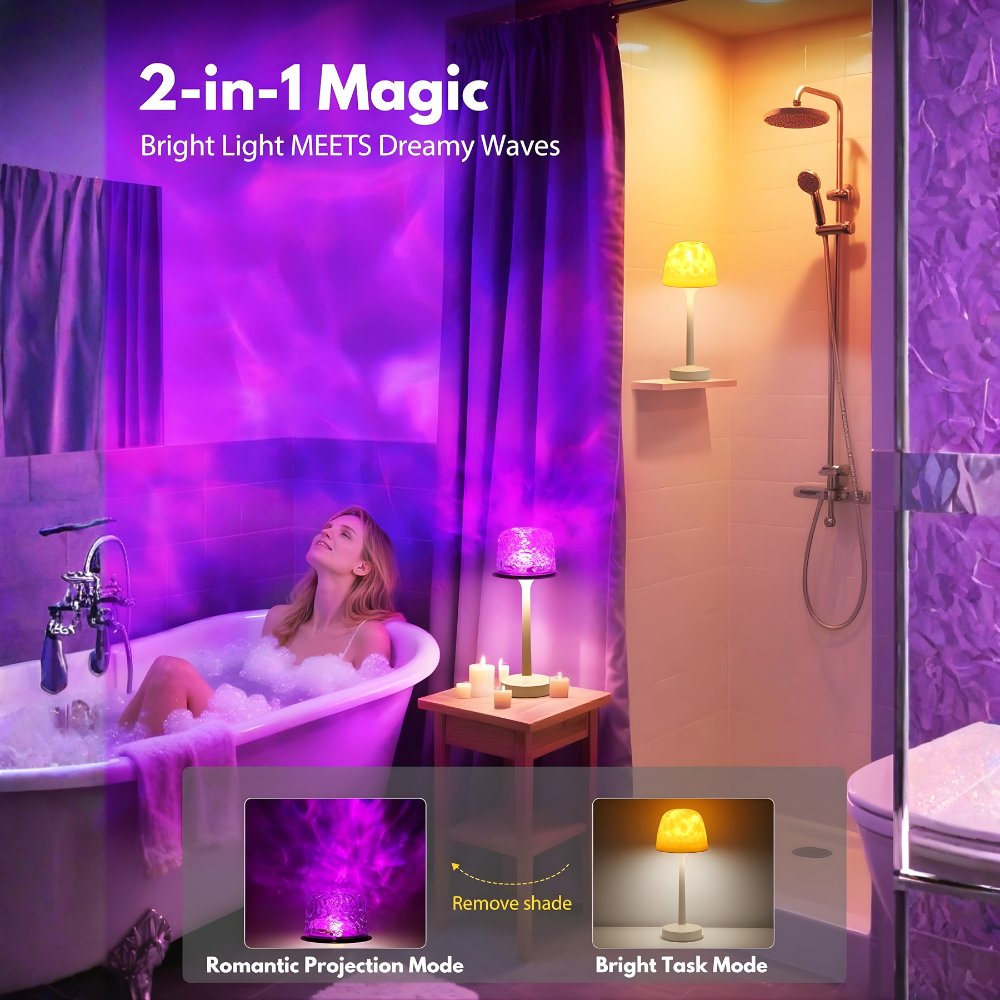 Ocean Wave Elegant Table Light