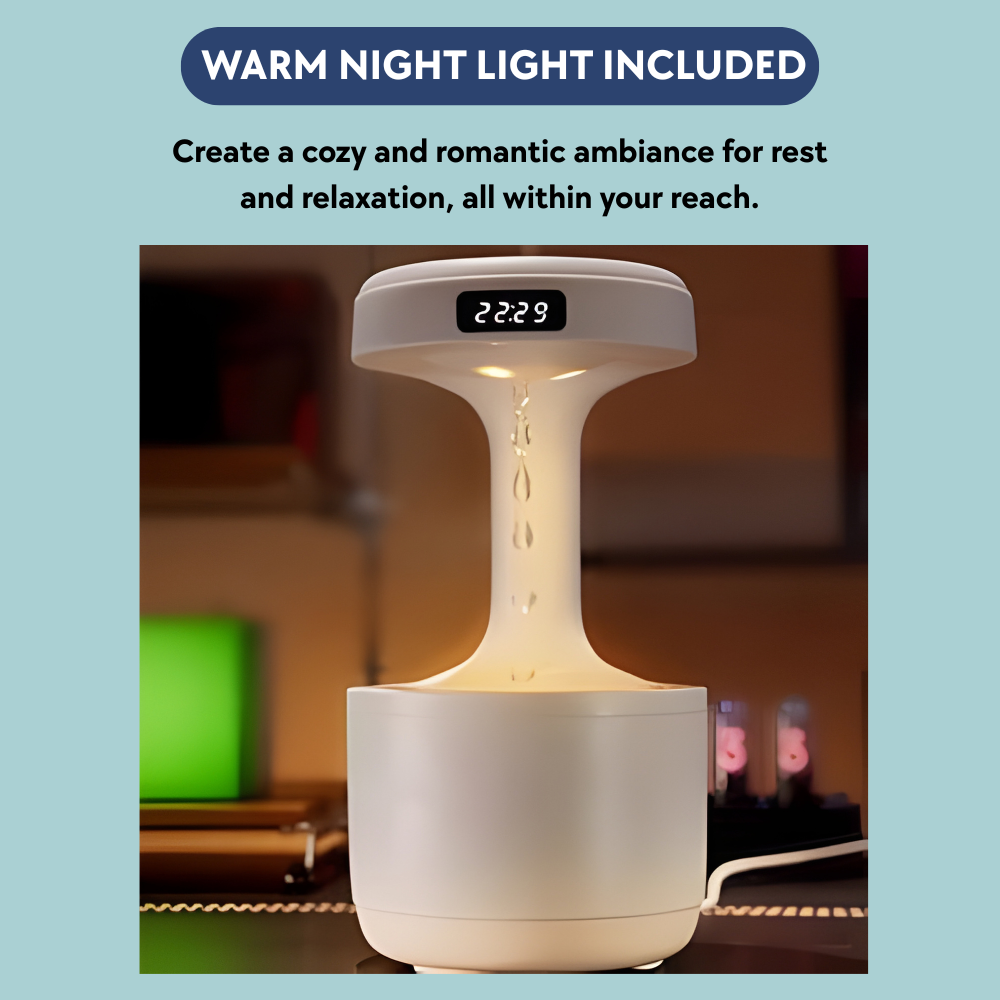 Anti-Gravity Humidifier with LED Clock