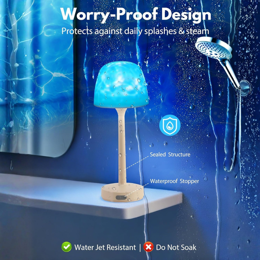 Ocean Wave Elegant Table Light