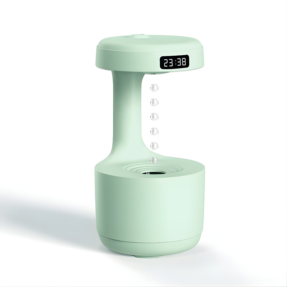 Anti-Gravity Humidifier with LED Clock