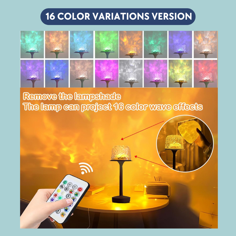 Ocean Wave Elegant Table Light