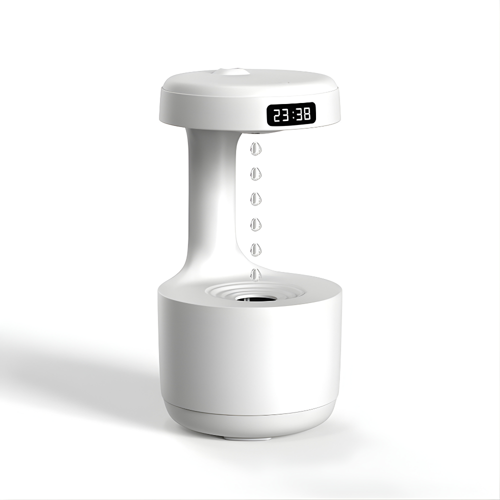 Anti-Gravity Humidifier with LED Clock
